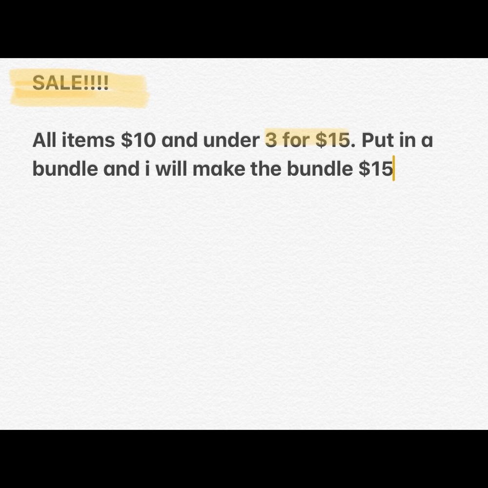 Sale